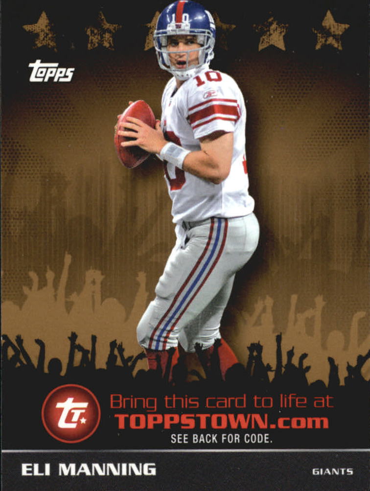 2009 Topps Topps Town Gold #TTT2 Eli Manning