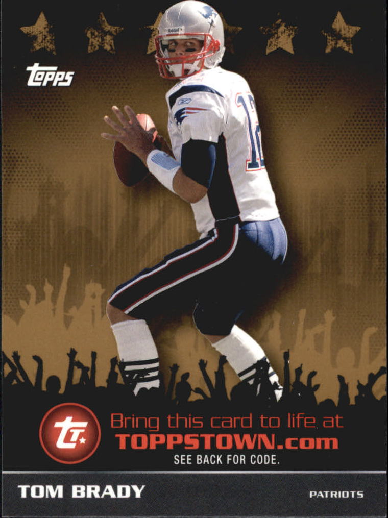 2009 Topps Topps Town Gold #TTT17 Tom Brady