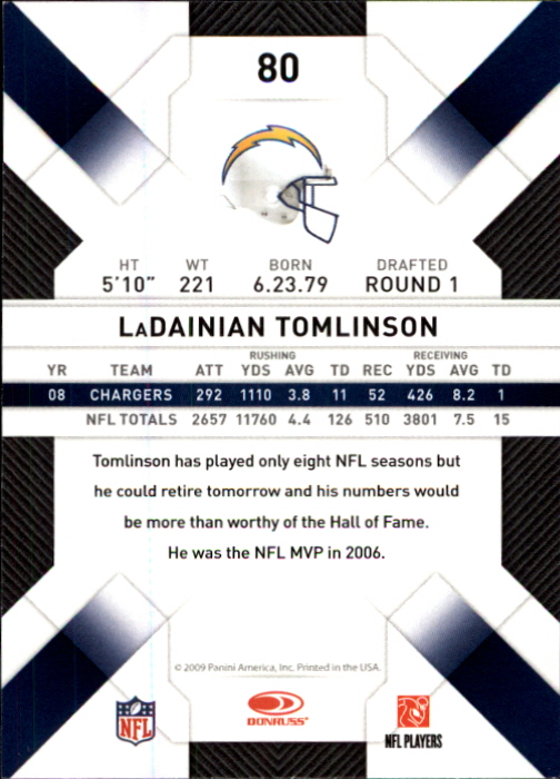 A6114- 2009 Donruss Threads FB Cards 1-200 +Inserts -You Pick- 15+ FREE US SHIP - Picture 159 of 248