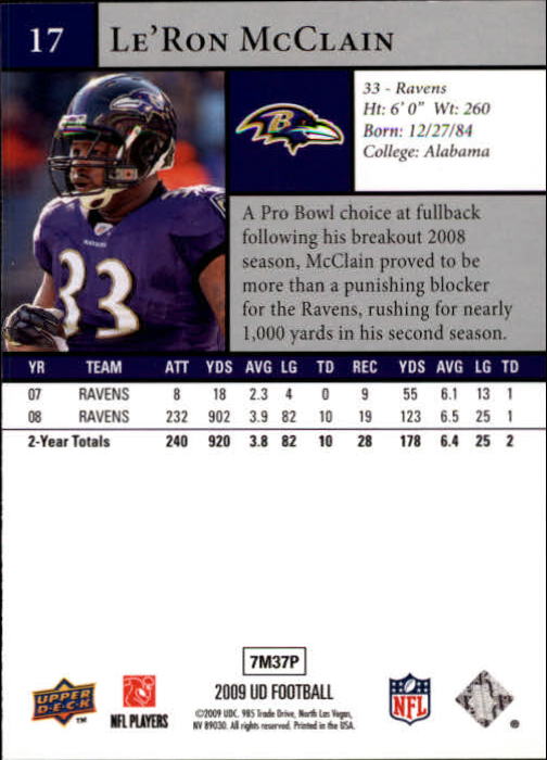 B1435- 2009 Upper Deck Fb Karte #S 1-200 + Rookies -du Pick- 15 + Gratis US - Bild 35 von 381
