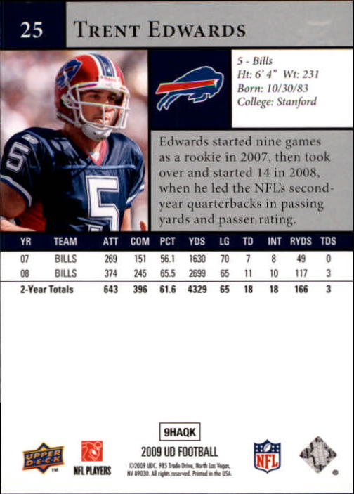 B1435- 2009 Upper Deck Fb Karte #S 1-200 + Rookies -du Pick- 15 + Gratis US - Bild 51 von 381