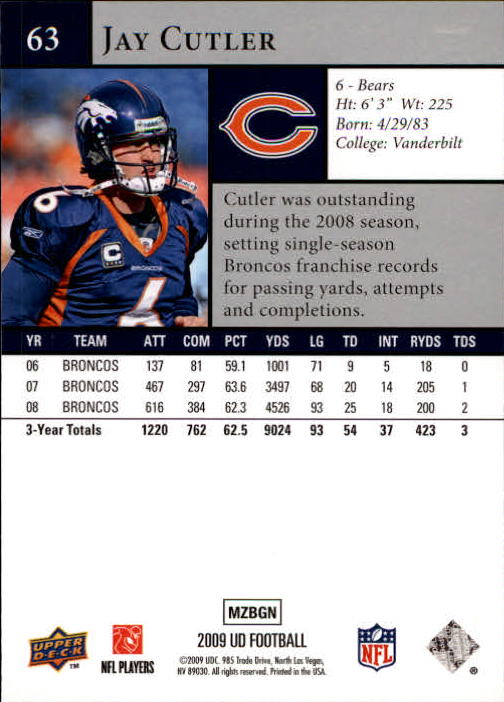 B1435- 2009 Upper Deck Fb Karte #S 1-200 + Rookies -du Pick- 15 + Gratis US - Bild 125 von 381
