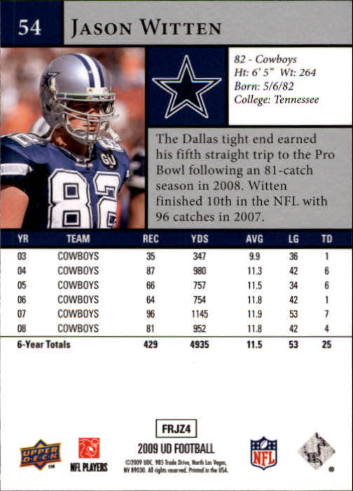 B1435- 2009 Upper Deck Fb Karte #S 1-200 + Rookies -du Pick- 15 + Gratis US - Bild 107 von 381