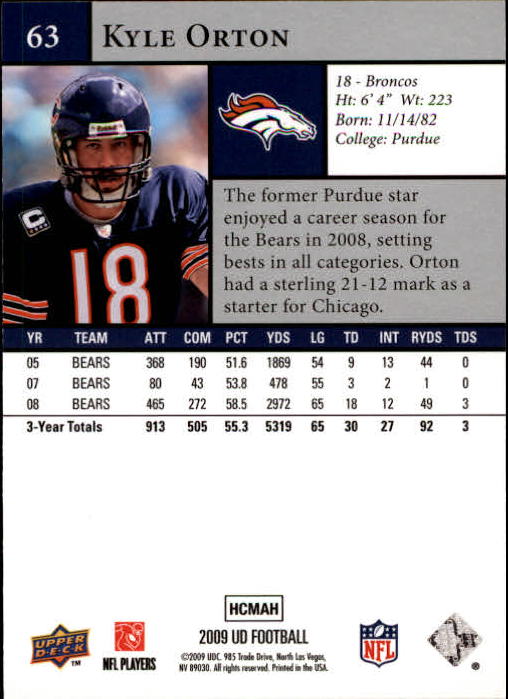 B1435- 2009 Upper Deck Fb Karte #S 1-200 + Rookies -du Pick- 15 + Gratis US - Bild 127 von 381