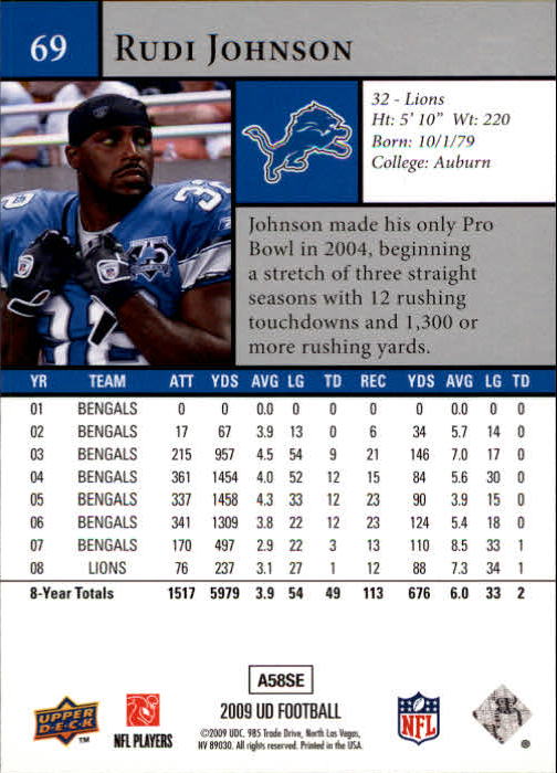 B1435- 2009 Upper Deck Fb Karte #S 1-200 + Rookies -du Pick- 15 + Gratis US - Bild 135 von 381