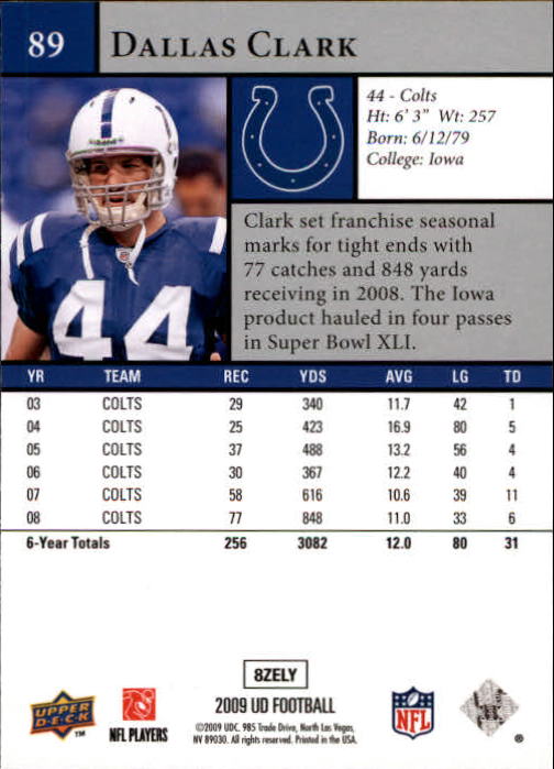 B1435- 2009 Upper Deck Fb Karte #S 1-200 + Rookies -du Pick- 15 + Gratis US - Bild 175 von 381