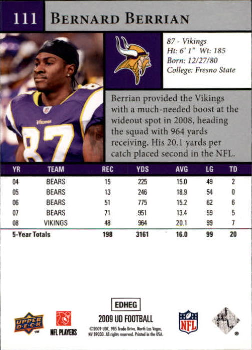 B1435- 2009 Upper Deck Fb Karte #S 1-200 + Rookies -du Pick- 15 + Gratis US - Bild 219 von 381