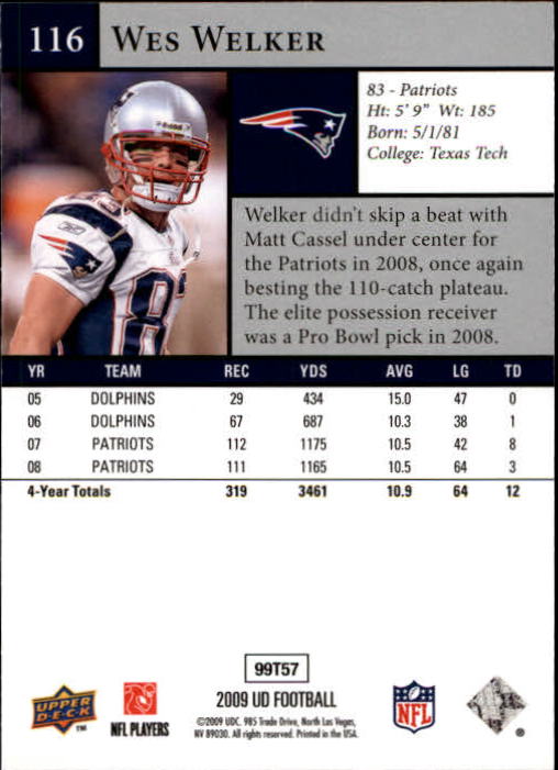 B1435- 2009 Upper Deck Fb Karte #S 1-200 + Rookies -du Pick- 15 + Gratis US - Bild 227 von 381