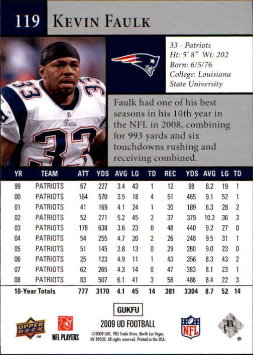 B1435- 2009 Upper Deck Fb Karte #S 1-200 + Rookies -du Pick- 15 + Gratis US - Bild 231 von 381