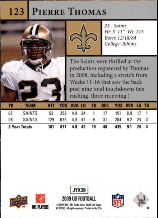 B1435- 2009 Upper Deck Fb Karte #S 1-200 + Rookies -du Pick- 15 + Gratis US - Bild 239 von 381