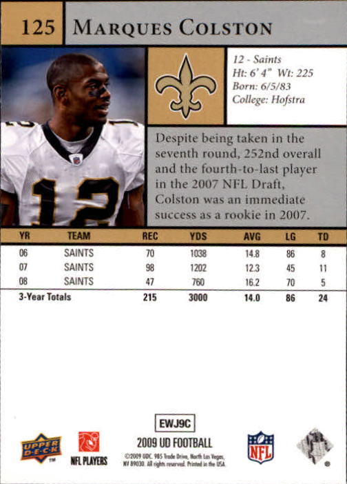 B1435- 2009 Upper Deck Fb Karte #S 1-200 + Rookies -du Pick- 15 + Gratis US - Bild 243 von 381
