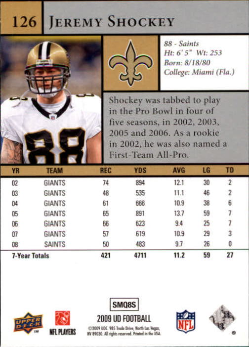 B1435- 2009 Upper Deck Fb Karte #S 1-200 + Rookies -du Pick- 15 + Gratis US - Bild 245 von 381