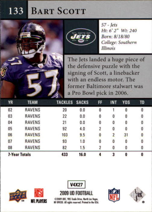 B1435- 2009 Upper Deck Fb Karte #S 1-200 + Rookies -du Pick- 15 + Gratis US - Bild 259 von 381