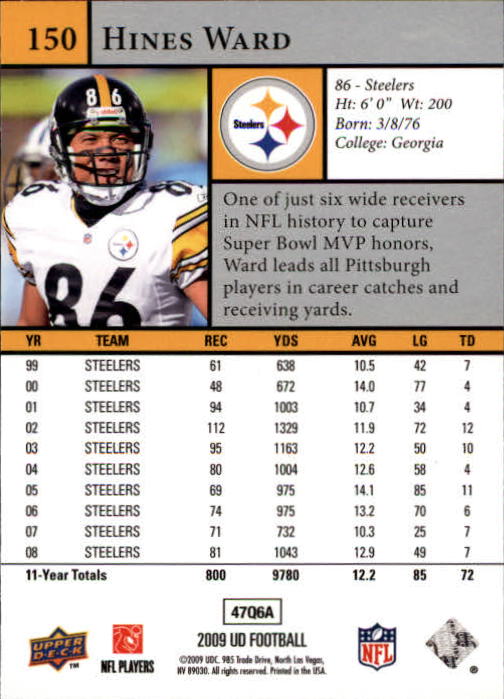 B1435- 2009 Upper Deck Fb Karte #S 1-200 + Rookies -du Pick- 15 + Gratis US - Bild 293 von 381