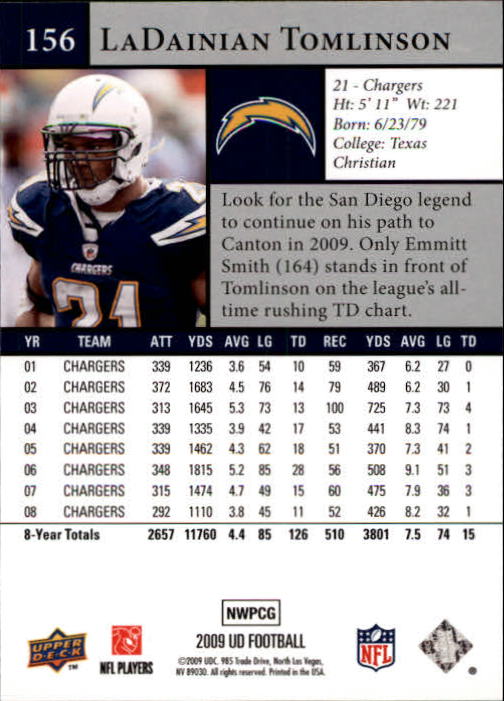 B1435- 2009 Upper Deck Fb Karte #S 1-200 + Rookies -du Pick- 15 + Gratis US - Bild 303 von 381