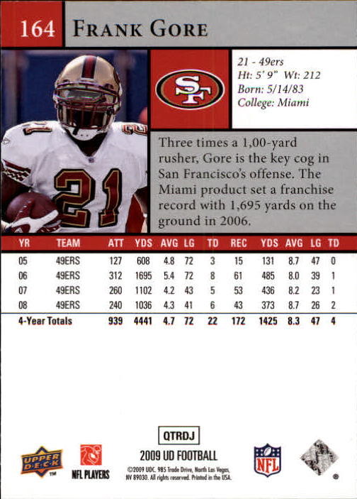 B1435- 2009 Upper Deck Fb Karte #S 1-200 + Rookies -du Pick- 15 + Gratis US - Bild 319 von 381