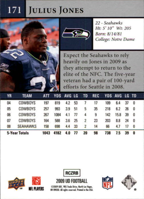 B1435- 2009 Upper Deck Fb Karte #S 1-200 + Rookies -du Pick- 15 + Gratis US - Bild 333 von 381