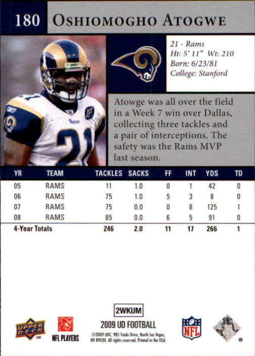 B1435- 2009 Upper Deck Fb Karte #S 1-200 + Rookies -du Pick- 15 + Gratis US - Bild 351 von 381