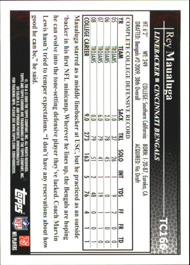 Buy Rey Maualuga Cards Online  Rey Maualuga Football Price Guide - Beckett