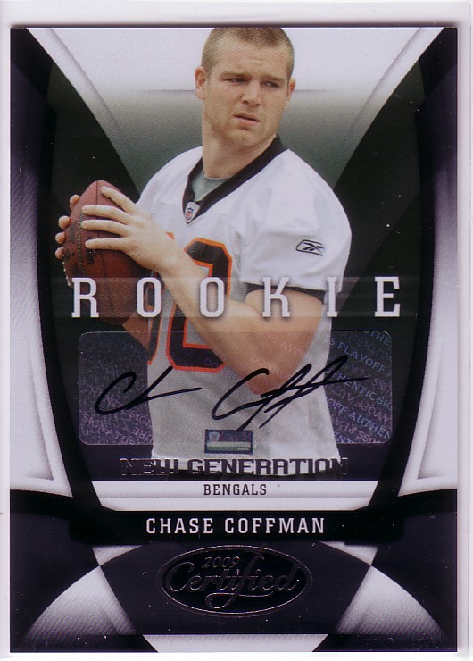 2009 Certified #142 Chase Coffman AU/399 RC