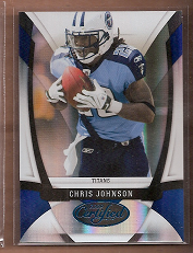 2009 Certified Mirror Blue #118 Chris Johnson