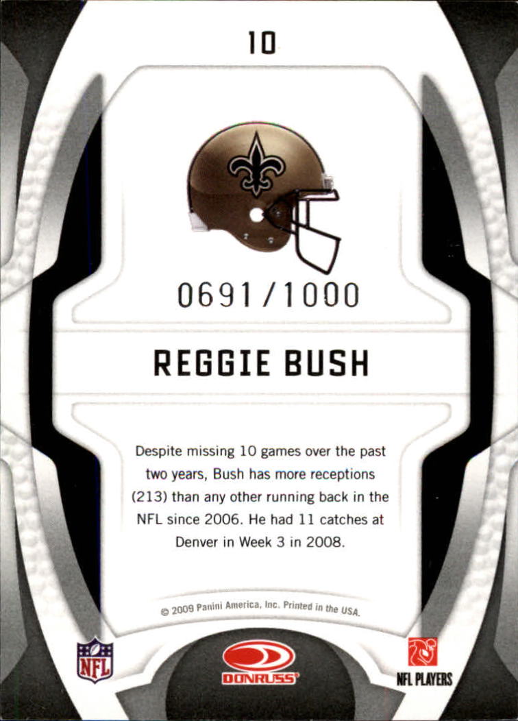 2009 Certified Gold Team #10 Reggie Bush back image