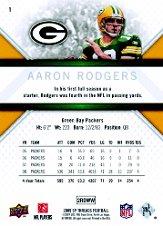 2009 SP Threads #1 Aaron Rodgers back image