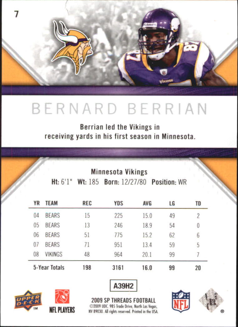 2005 TOPPS BERNARD BERRIAN CHICAGO BEARS #235