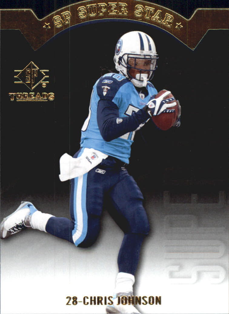 2009 SP Threads Die Cut #AP31 Chris Johnson