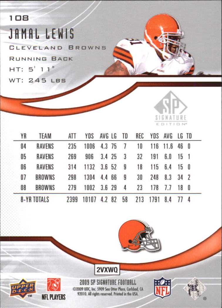 2009 SP Signature (Upper Deck) Football Cards - Picture 13 of 33
