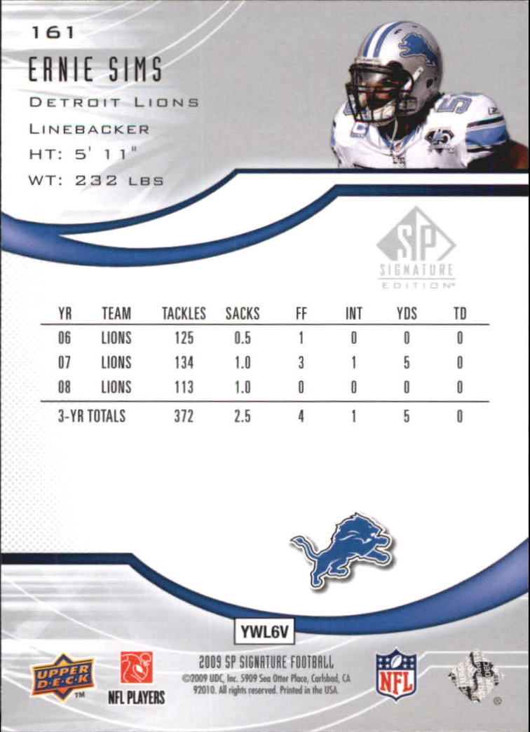 2009 SP Signature (Upper Deck) Football Cards - Picture 29 of 33