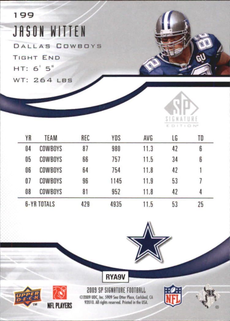 2009 SP Signature (Upper Deck) Football Cards - Picture 33 of 33