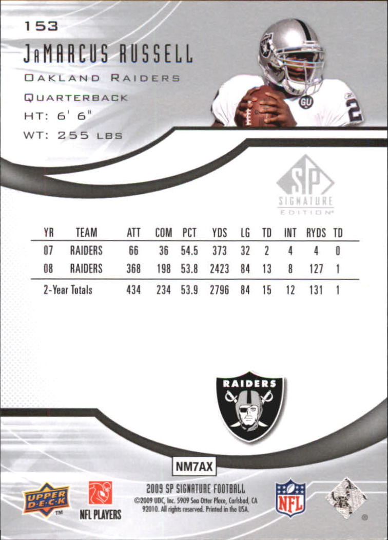 2009 SP Signature (Upper Deck) Football Cards - Picture 23 of 33