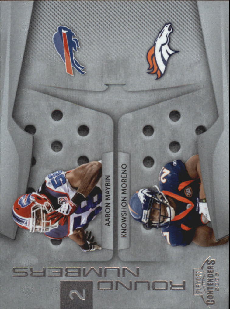 2009 Playoff Contenders Round Numbers #5 Aaron Maybin/Knowshon Moreno