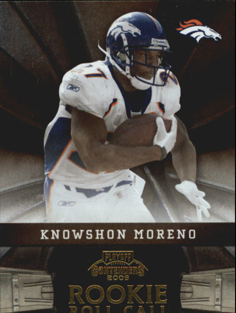 2009 Playoff Contenders Rookie Roll Call Gold #24 Knowshon Moreno
