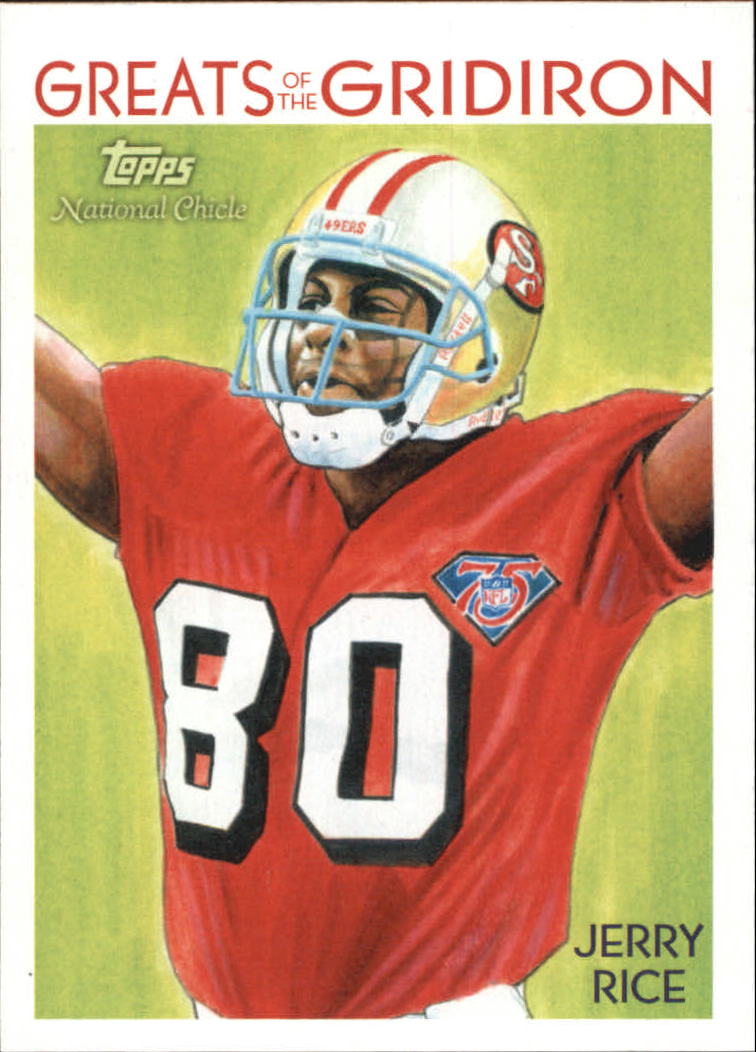 2009 Topps National Chicle Greats of the Gridiron #GG2 Jerry Rice