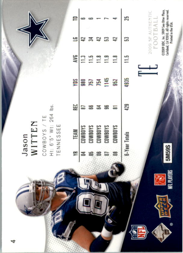 A1642- 2009 SP Authentic Football Card #s 1-200 -You Pick- 15+ FREE US SHIP - Picture 9 of 336