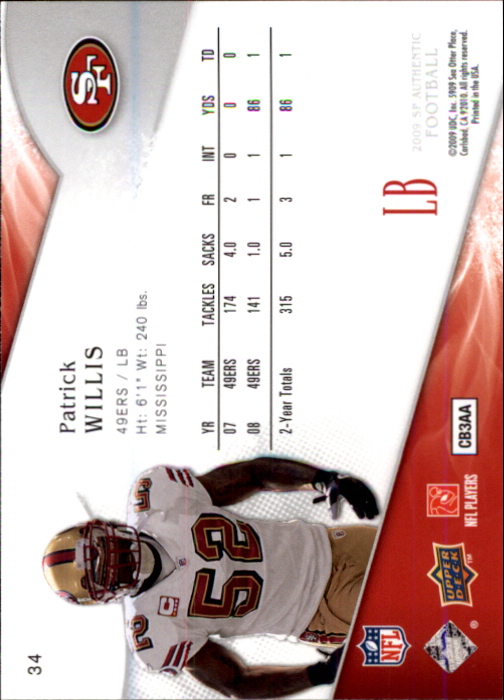 A1642- 2009 SP Authentic Football Card #s 1-200 -You Pick- 15+ FREE US SHIP - Picture 69 of 336