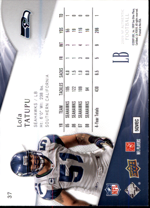 A1642- 2009 SP Authentic Football Card #s 1-200 -You Pick- 15+ FREE US SHIP - Picture 75 of 336