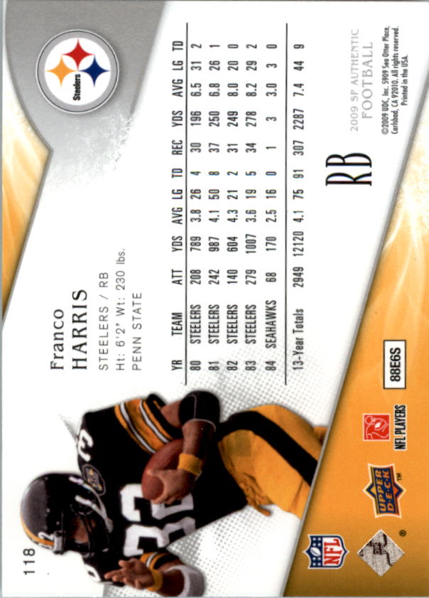 A1642- 2009 SP Authentic Football Card #s 1-200 -You Pick- 15+ FREE US SHIP - Picture 223 of 336