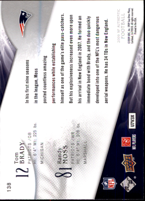 A1642- 2009 SP Authentic Football Card #s 1-200 -You Pick- 15+ FREE US SHIP - Picture 249 of 336