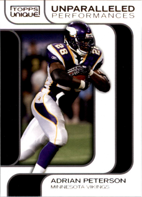 2009 Topps Unique Unparalleled Performances #UP10 Adrian Peterson