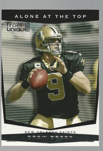 2009 Topps Unique Alone At The Top #AT10 Drew Brees