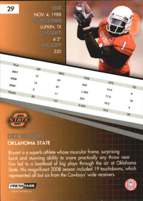 2010 Press Pass Football "Main Set" Base Cards - Picture 23 of 65