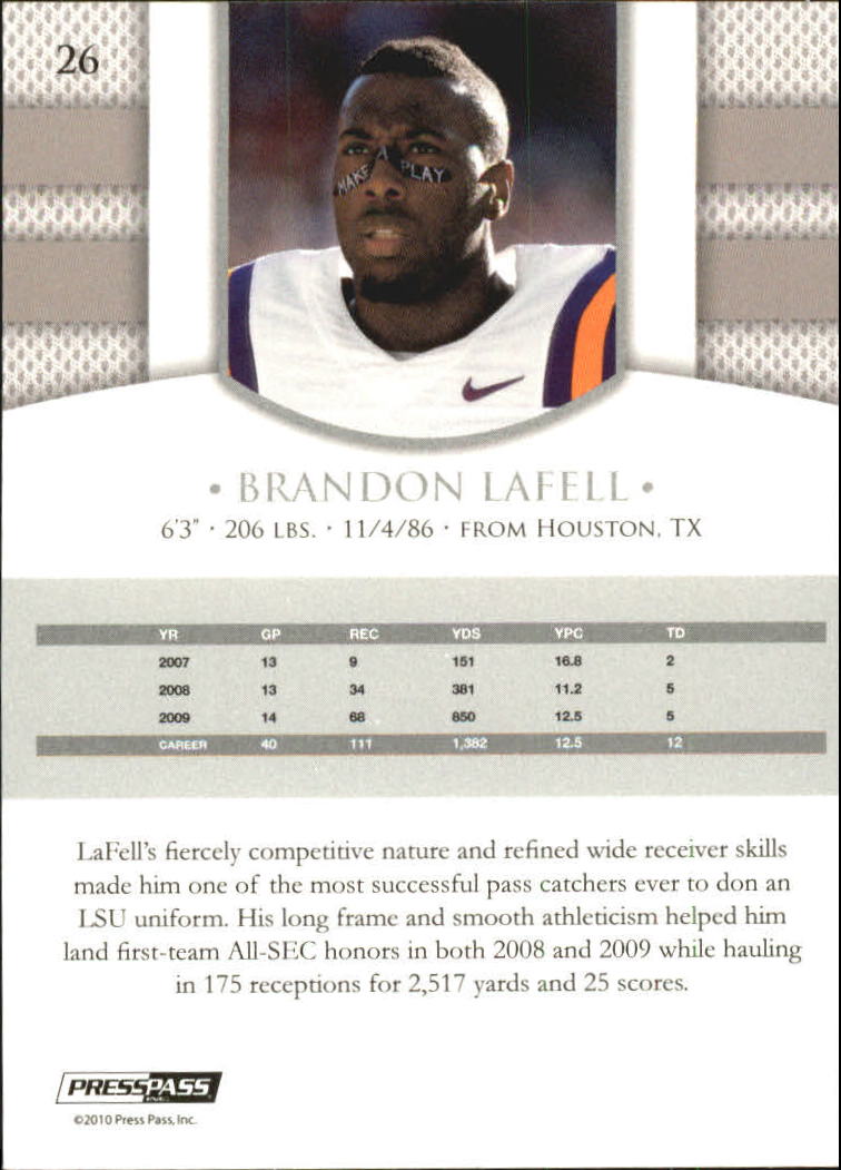 2010 Press Pass PE Football Cards - Picture 15 of 37