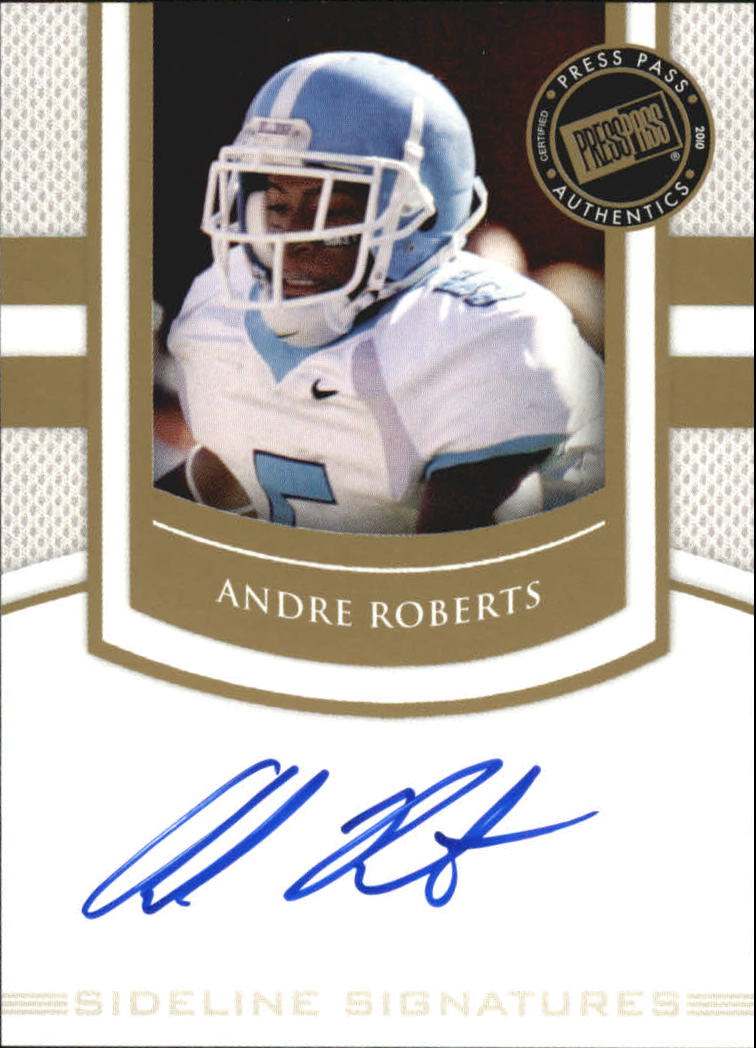 2010 Press Pass PE Sideline Signatures Gold #SSAR Andre Roberts