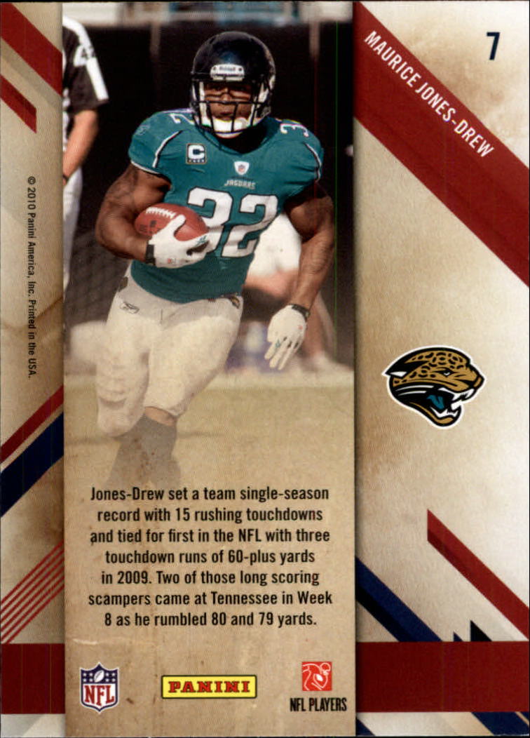 2010 Prestige Stars of the NFL #7 Maurice Jones-Drew back image