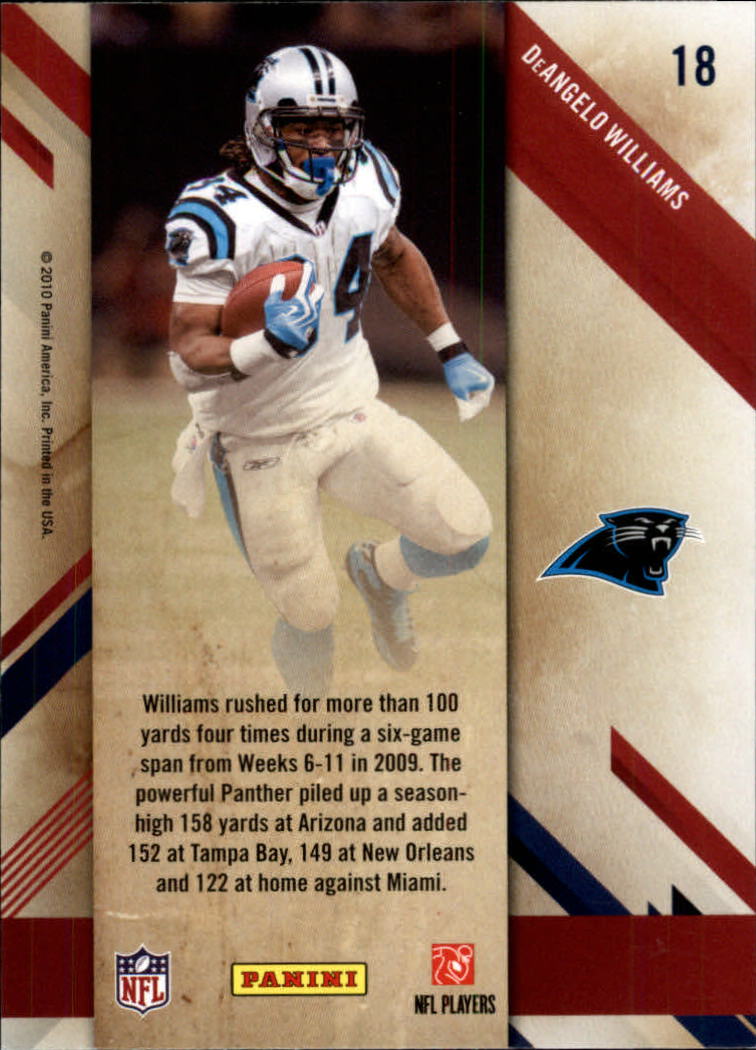 2010 Prestige Stars of the NFL #18 DeAngelo Williams back image