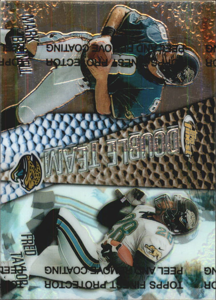 1999 Finest Double Team Right Side Refractors #DT4 Mark Brunell/Fred Taylor