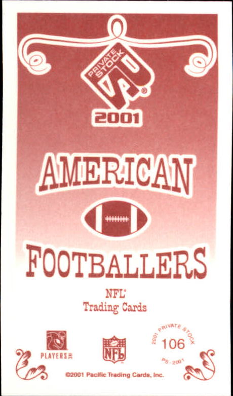 2001 Private Stock (Pacific) Football "Insert and Parallel" Cards - Picture 51 of 73